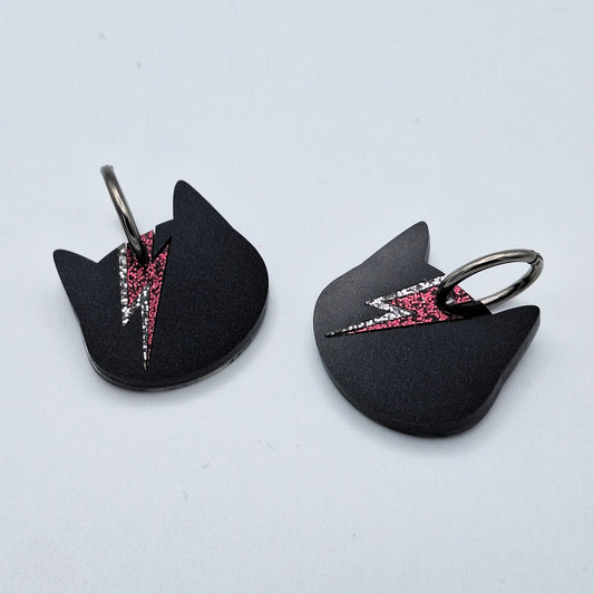 Pendientes Gato Meowie negro