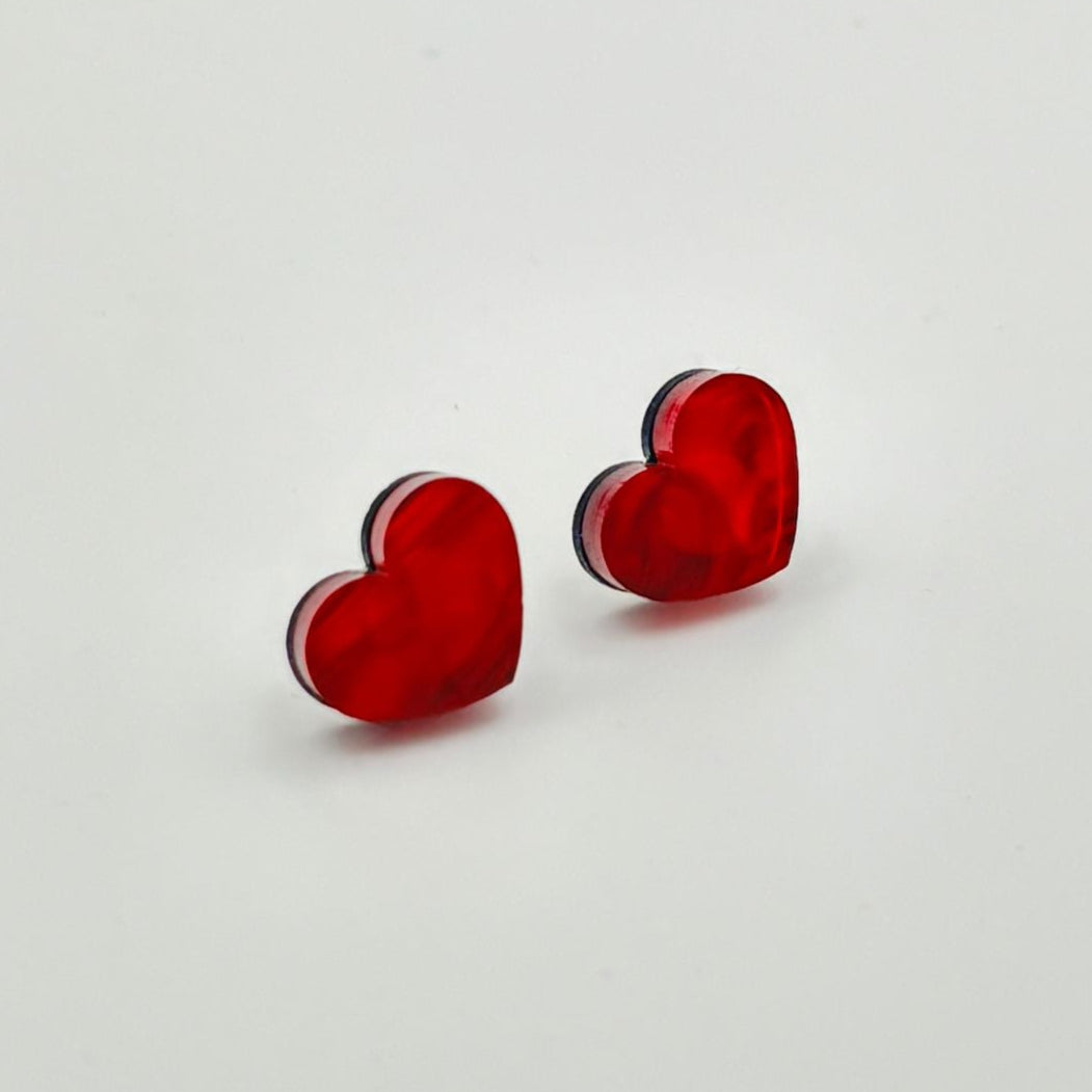 Pendientes corazón mini