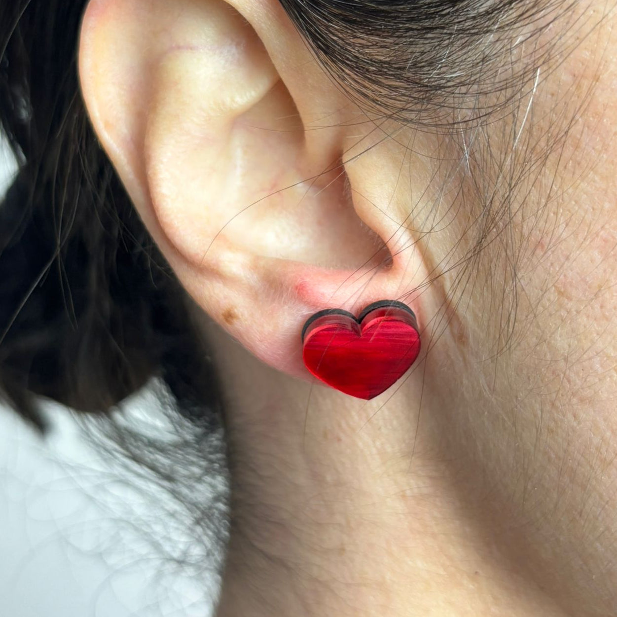 Pendientes corazón mini