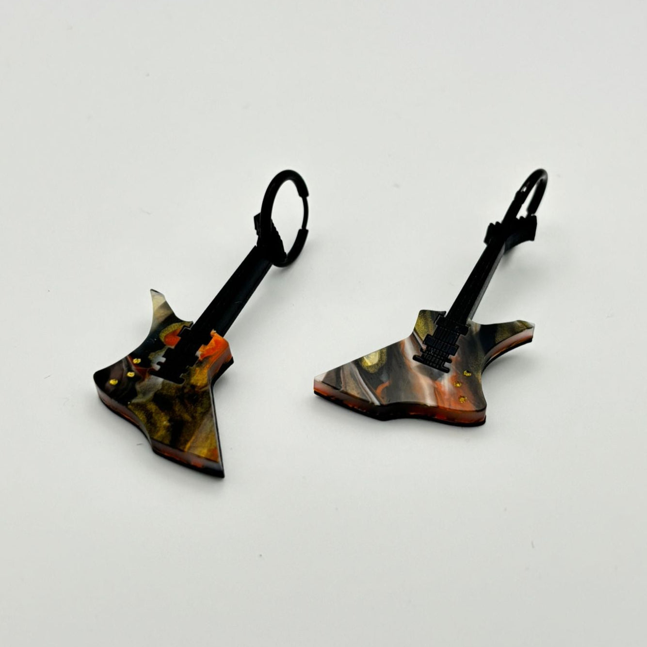 Pendientes guitarra Naranja