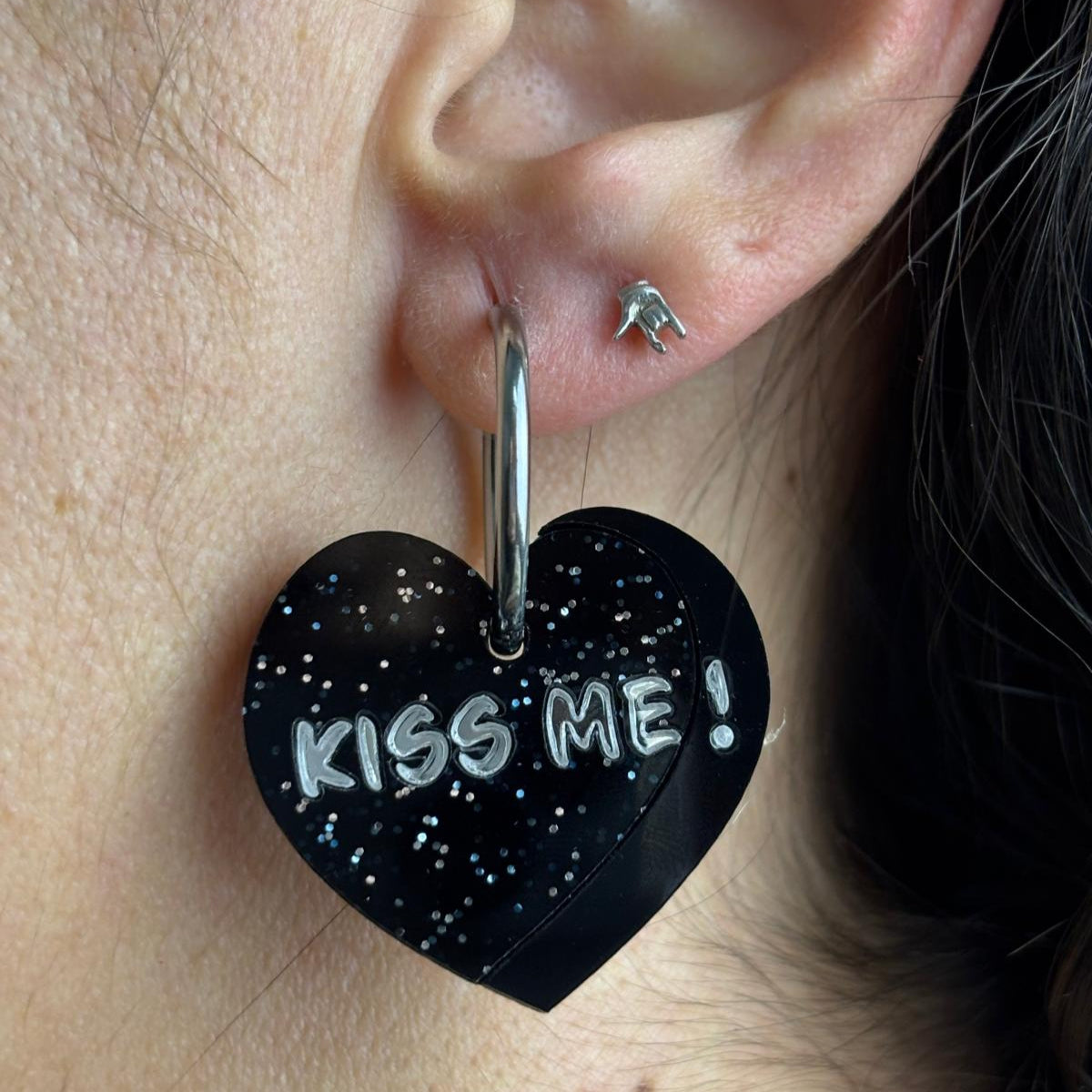 Pendientes Corazón Kiss me!